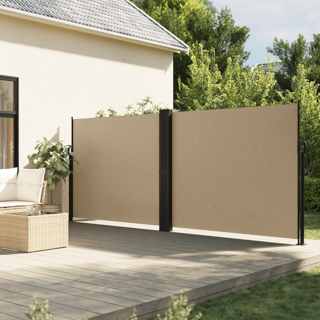 sammenrullelig sidemarkise 160 x 600 cm beige