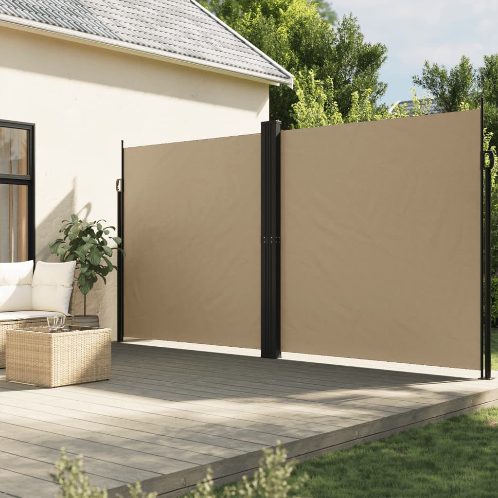 sammenrullelig sidemarkise 200x600 cm beige