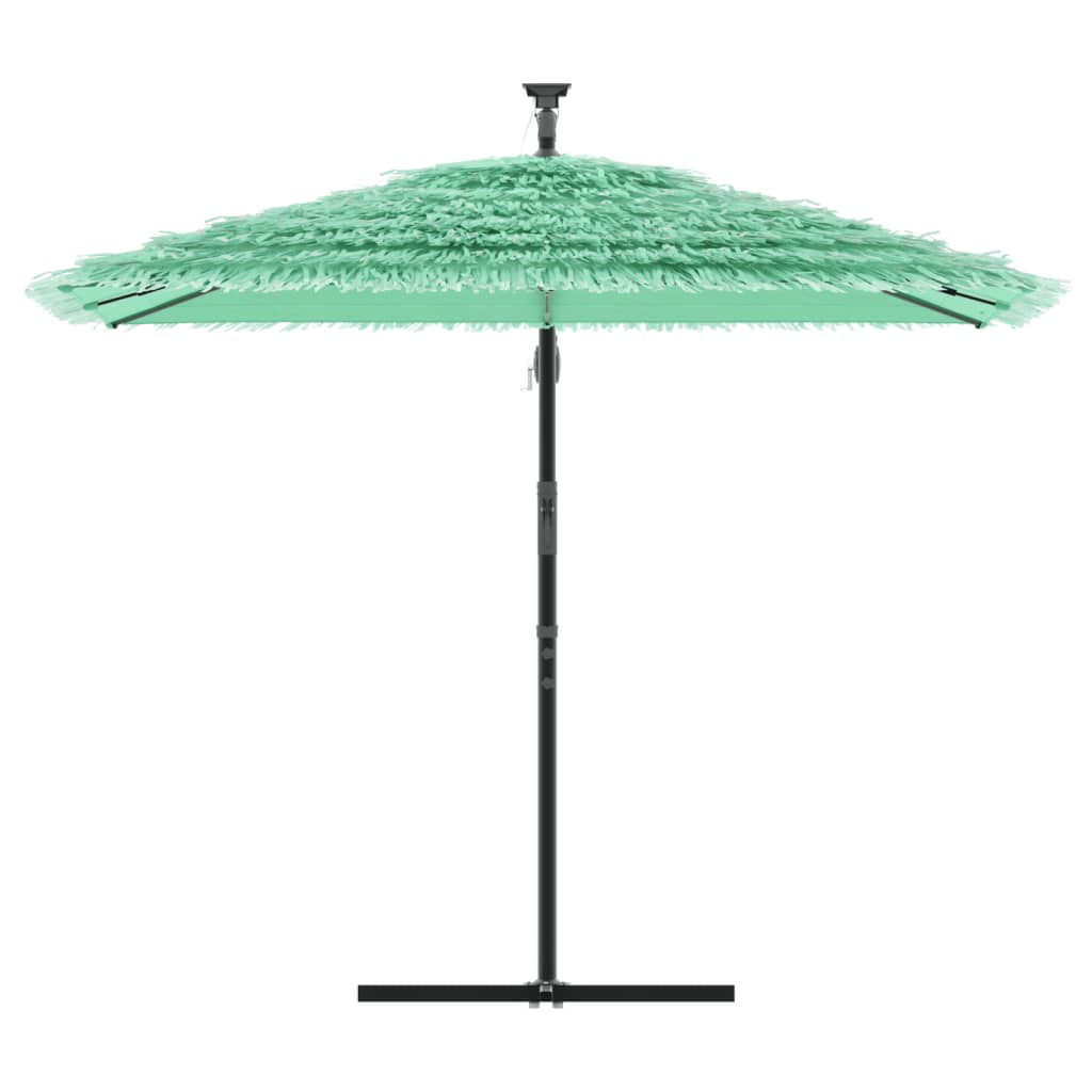 haveparasol med stålstang 246x246x230 cm grøn