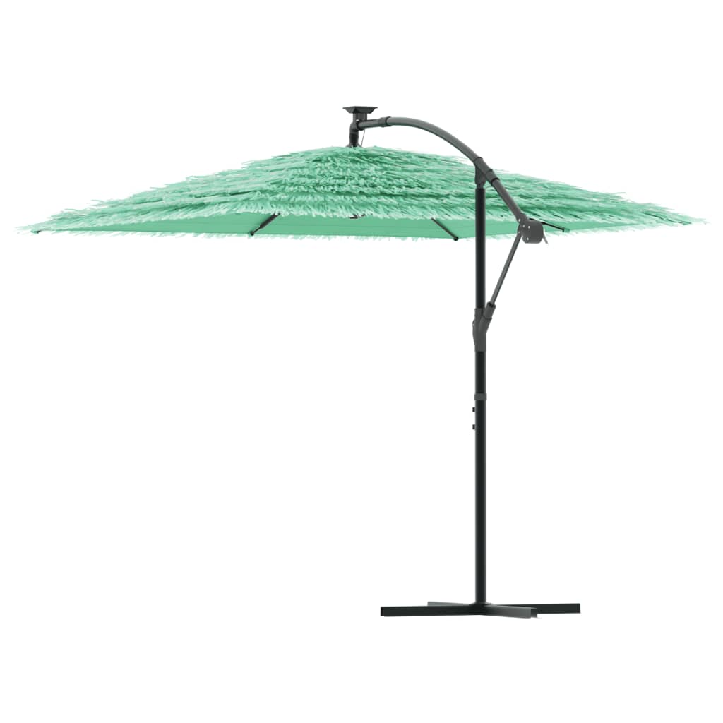 haveparasol med stålstang 246x246x230 cm grøn