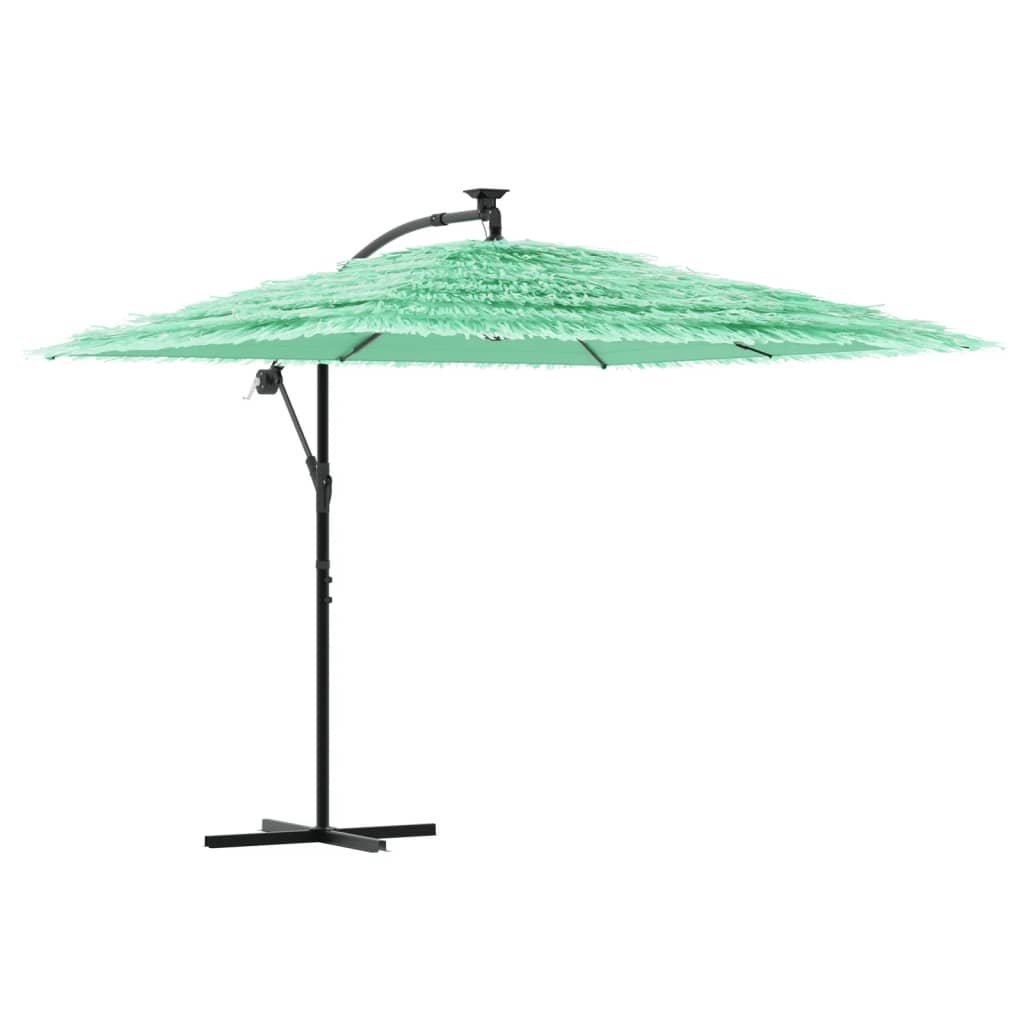 haveparasol med stålstang 269x269x235 cm grøn