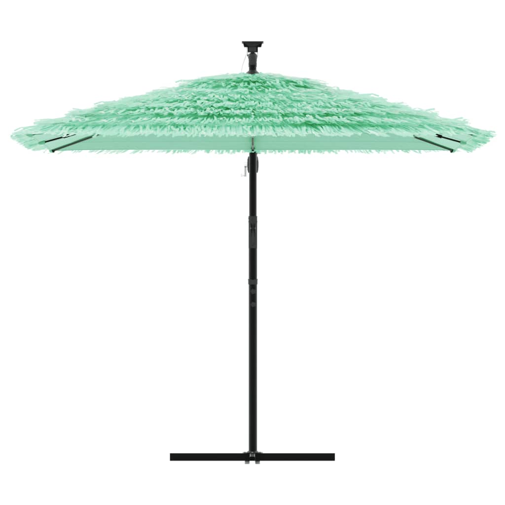 haveparasol med stålstang 269x269x235 cm grøn