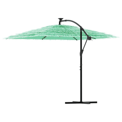 haveparasol med stålstang 269x269x235 cm grøn