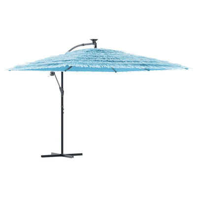 haveparasol med stålstang 290x290x238 cm blå