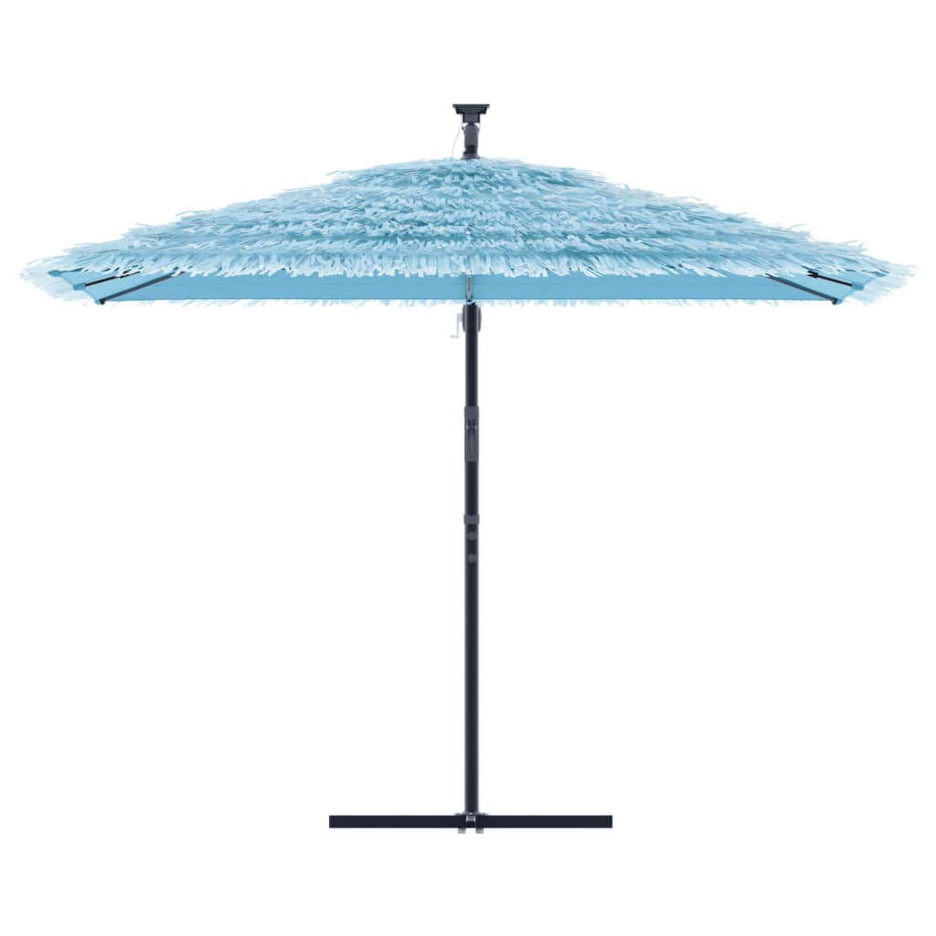 haveparasol med stålstang 290x290x238 cm blå