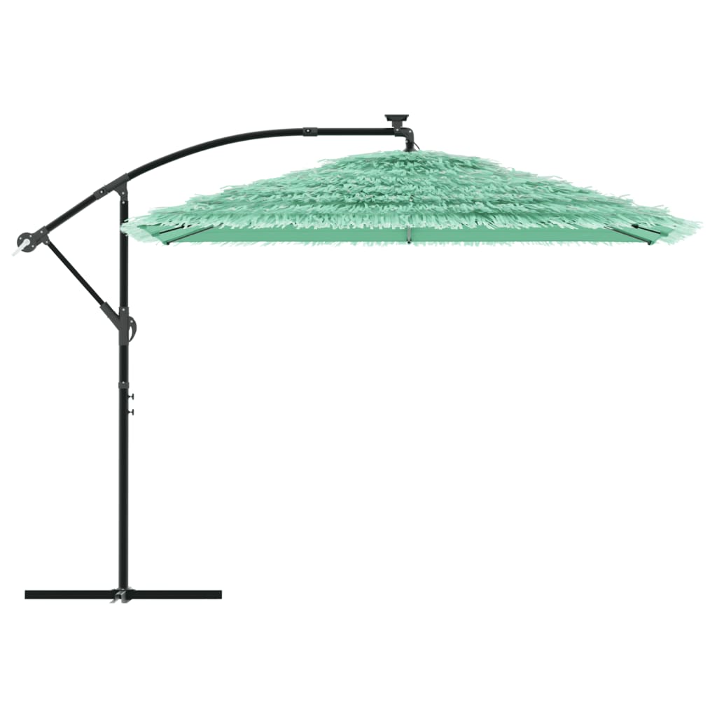 haveparasol med stålstang 290x290x238 cm grøn