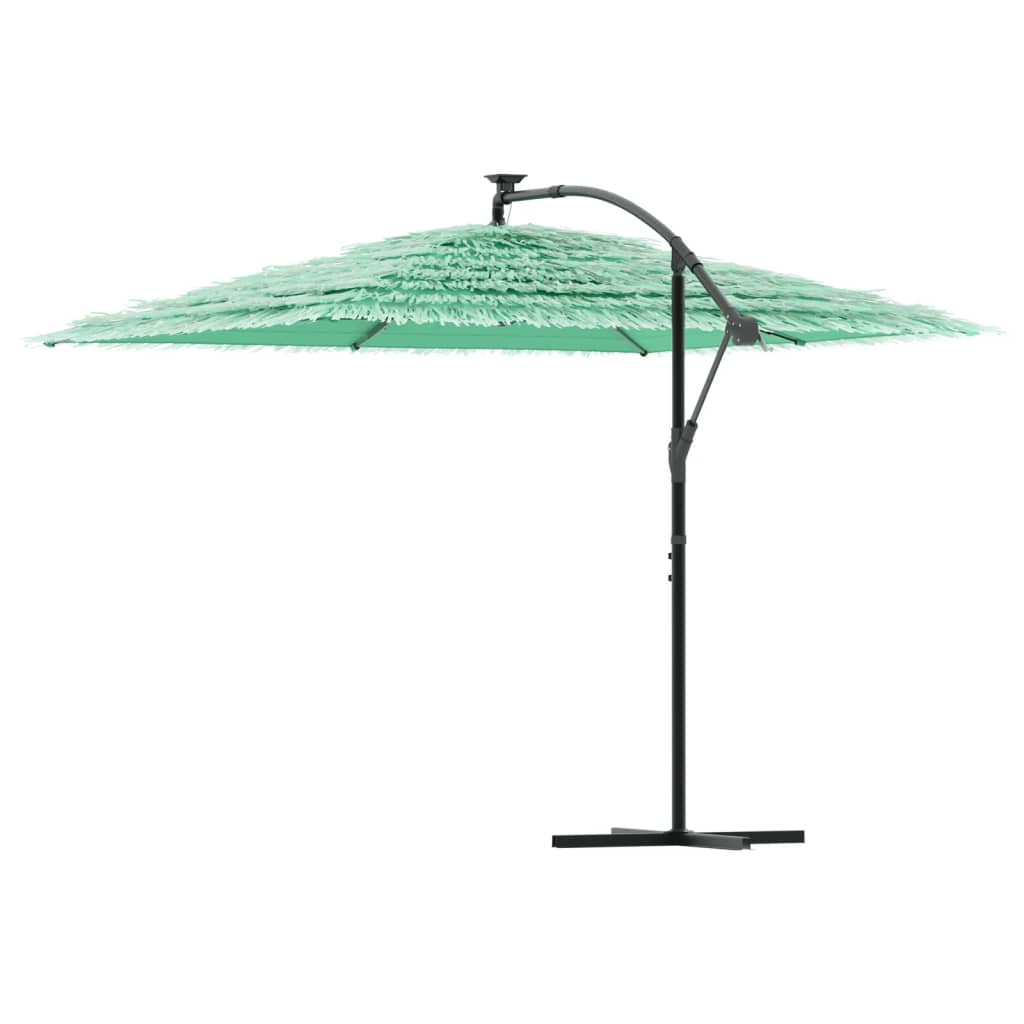 haveparasol med stålstang 290x290x238 cm grøn