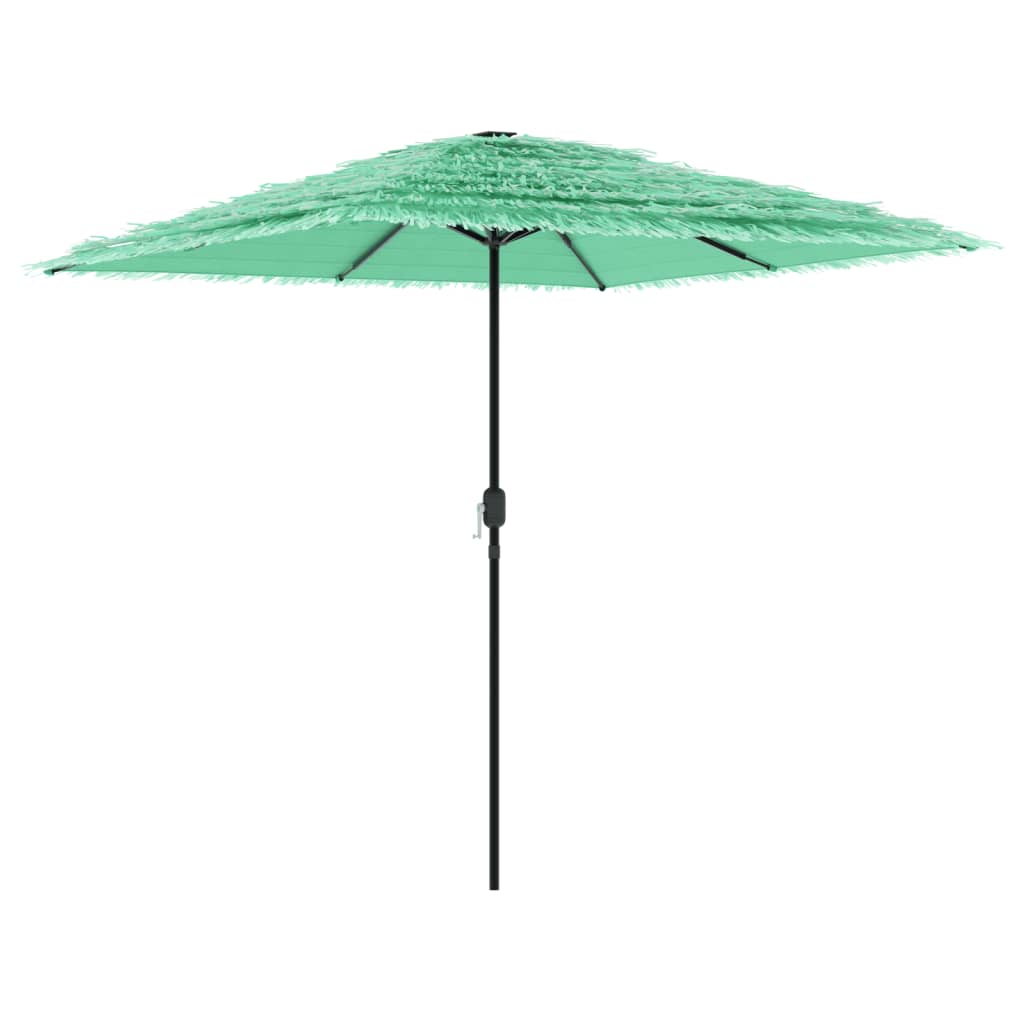 haveparasol med stålstang 248x248x248 cm grøn