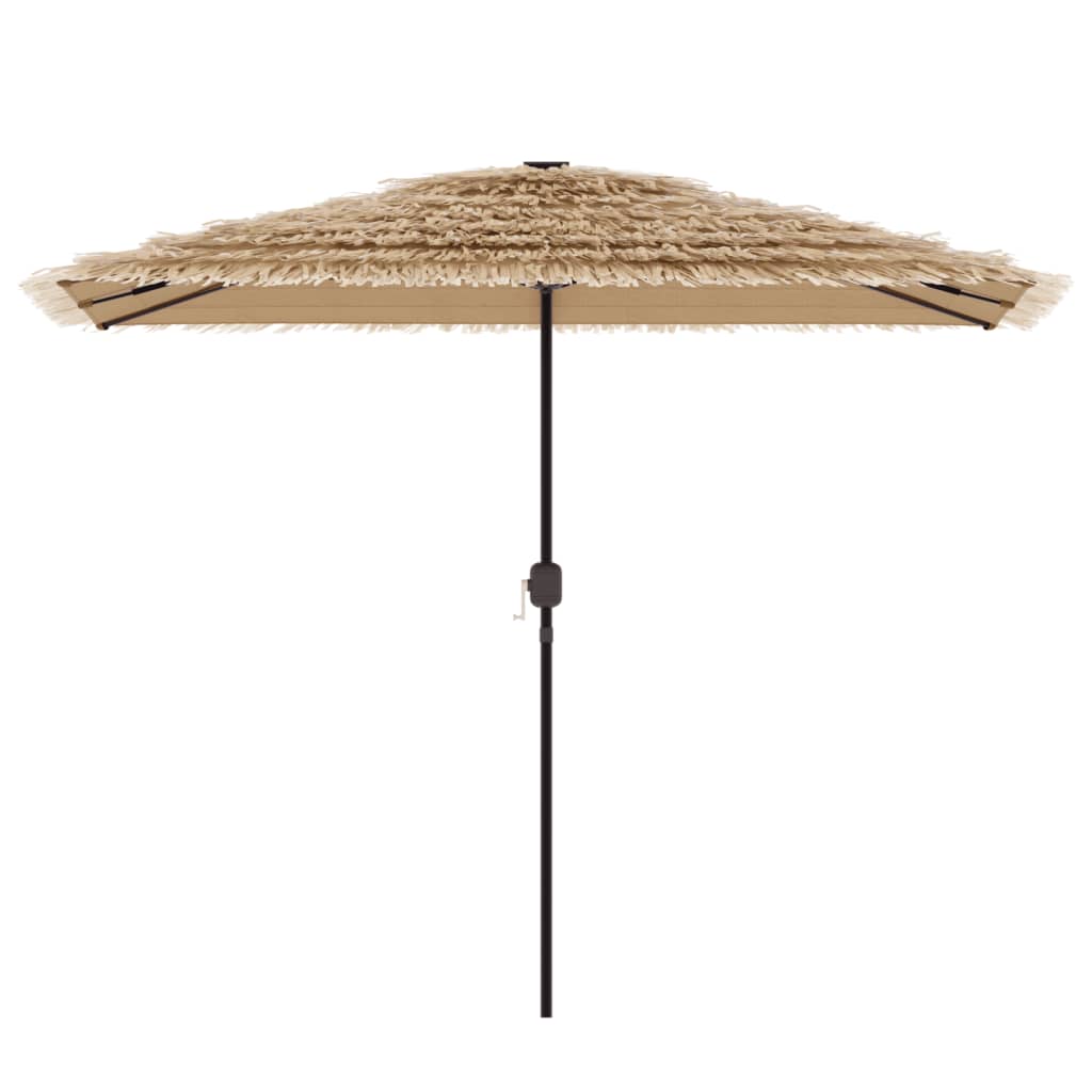 haveparasol med stålstang 300x200x250 cm brun