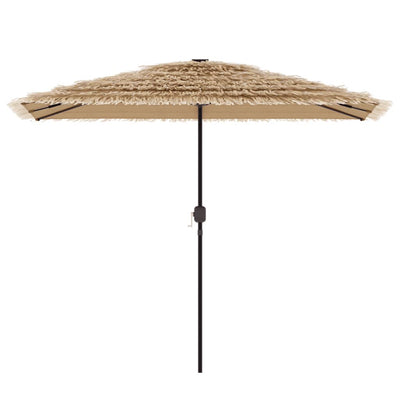 haveparasol med stålstang 300x200x250 cm brun