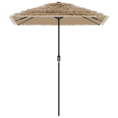 haveparasol med stålstang 300x200x250 cm brun