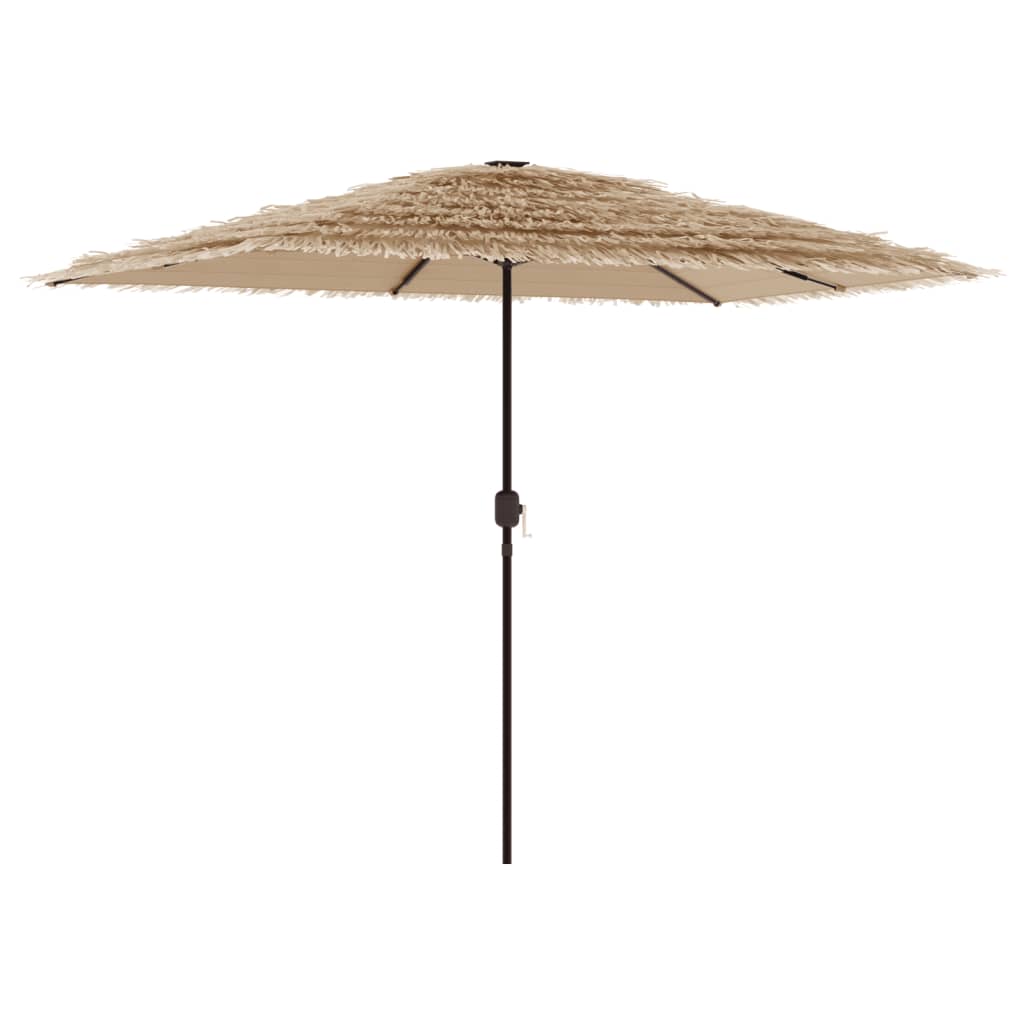 haveparasol med stålstang 300x200x250 cm brun