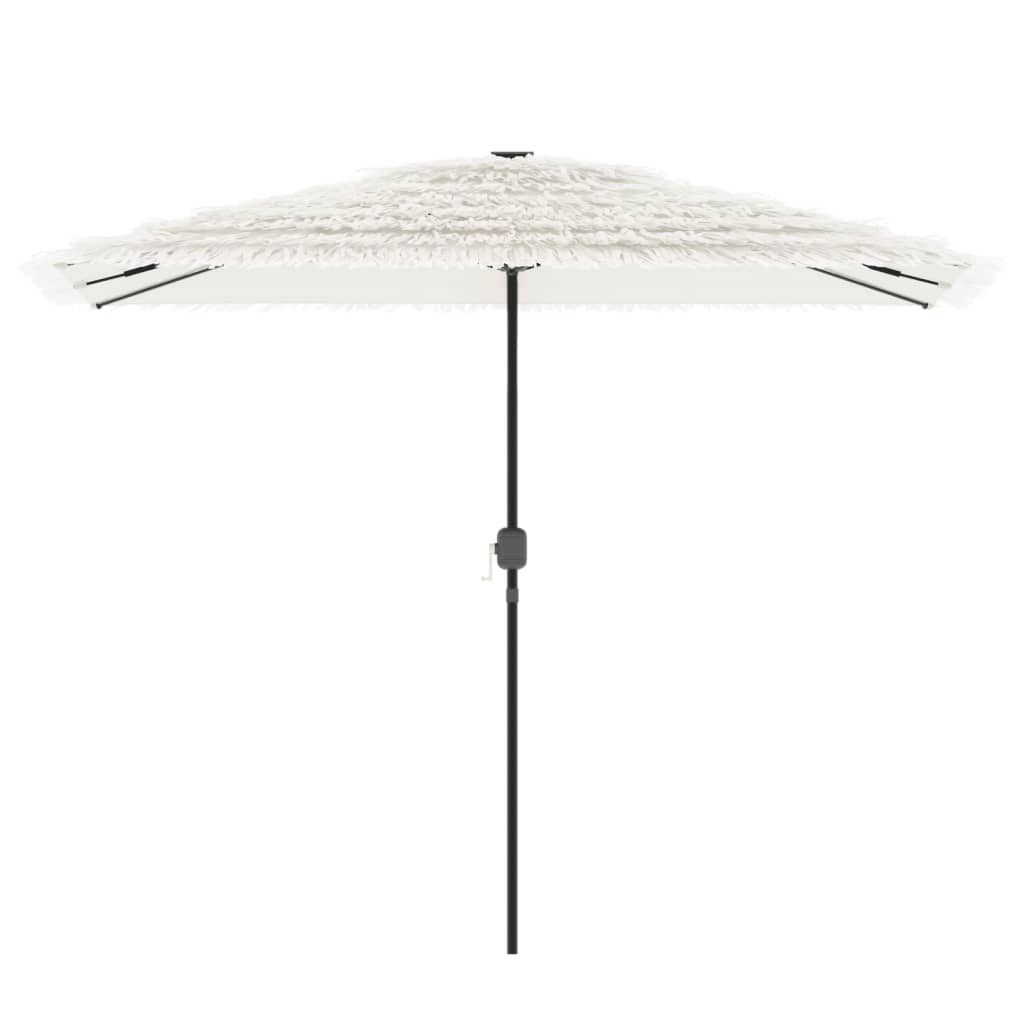 haveparasol med stålstang 300x200x250 cm hvid