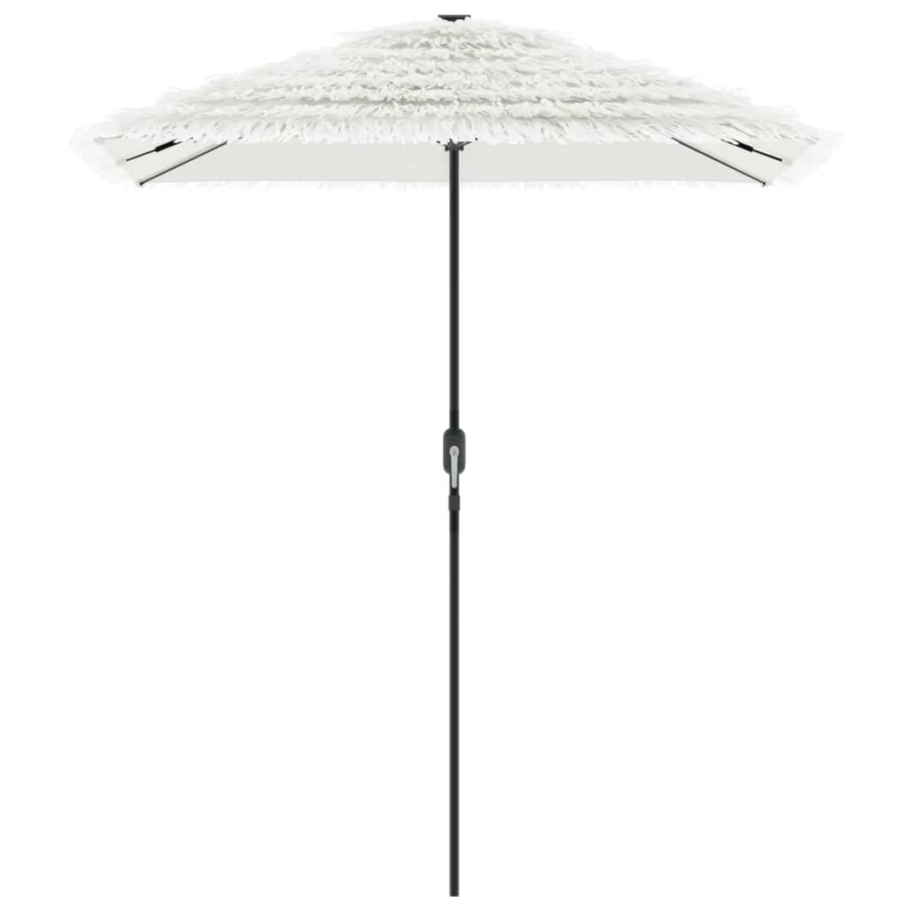 haveparasol med stålstang 300x200x250 cm hvid