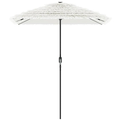 haveparasol med stålstang 300x200x250 cm hvid