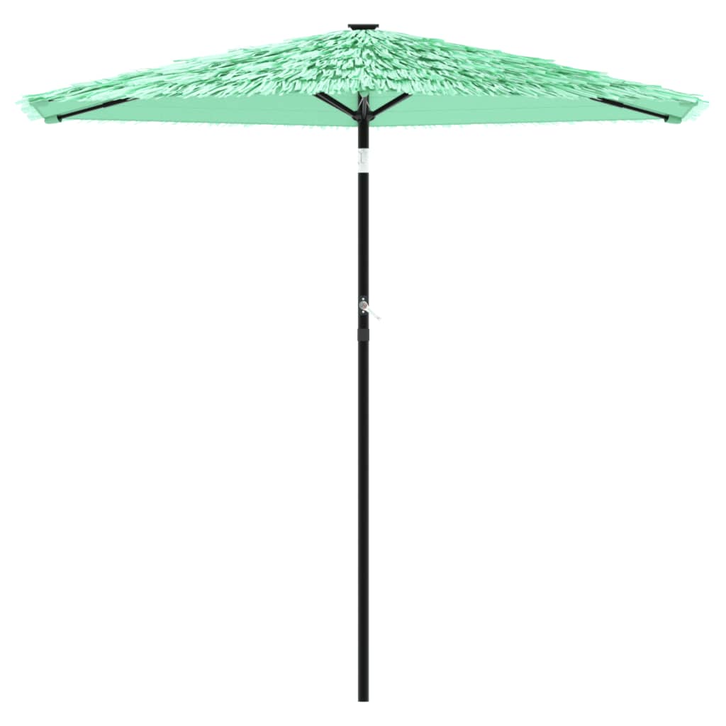 parasol med stålstang 223x223x213 cm grøn