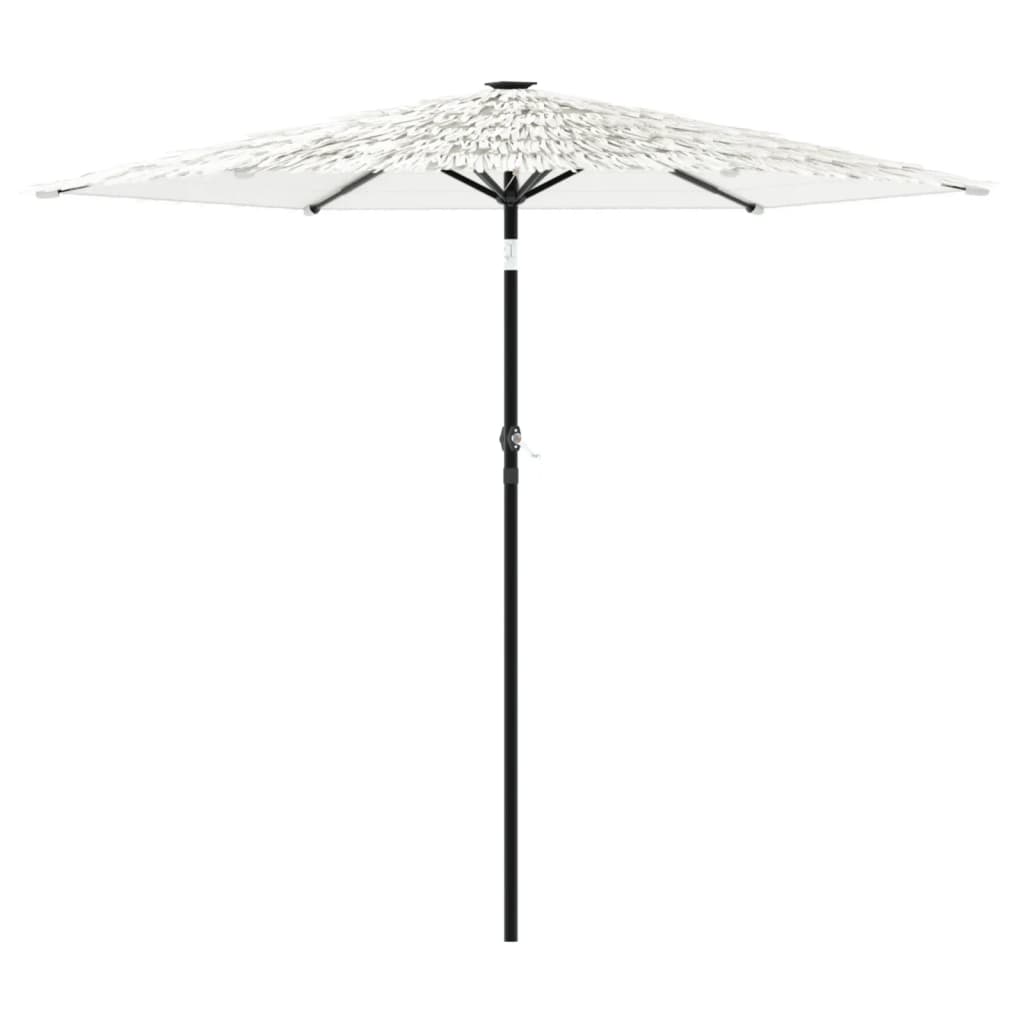 parasol med stålstang 223x223x213 cm hvid