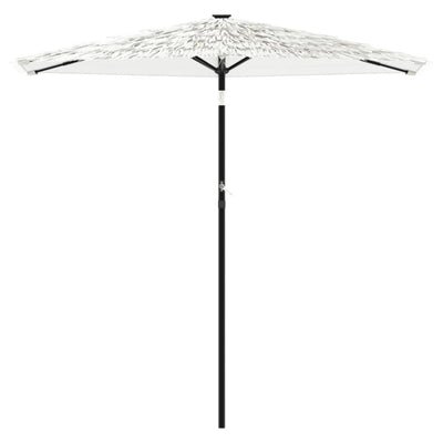 parasol med stålstang 223x223x213 cm hvid