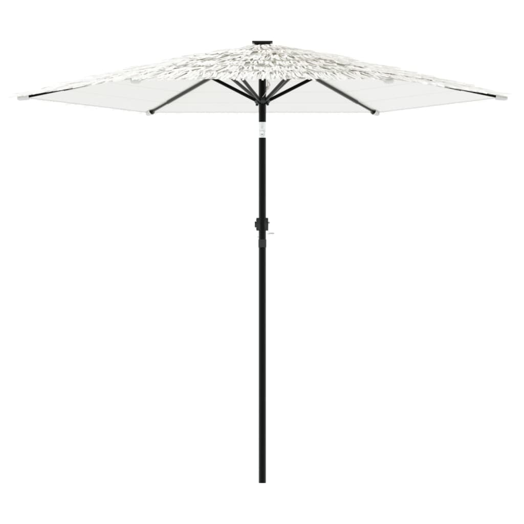 parasol med stålstang 223x223x213 cm hvid