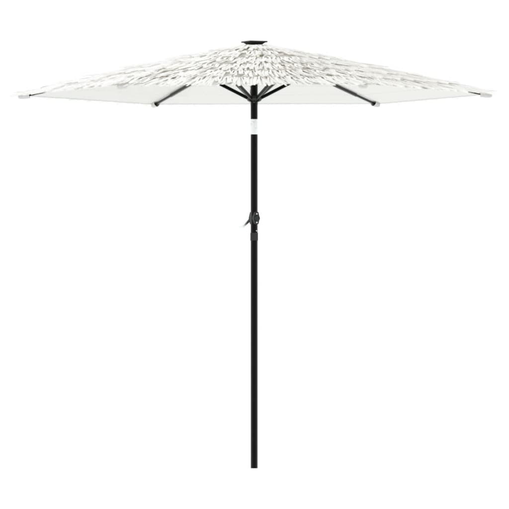 parasol med stålstang 223x223x213 cm hvid