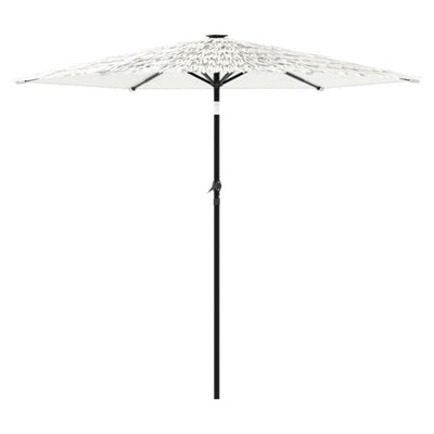 parasol med stålstang 223x223x213 cm hvid