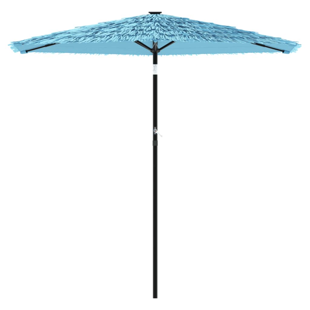 haveparasol med stålstang 268x268x226 cm blå