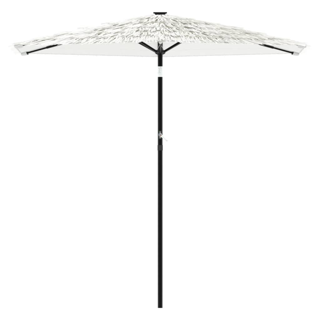 haveparasol med stålstang 268x268x226 cm hvid