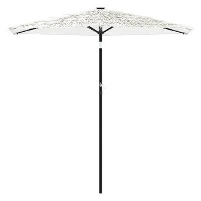 haveparasol med stålstang 268x268x226 cm hvid