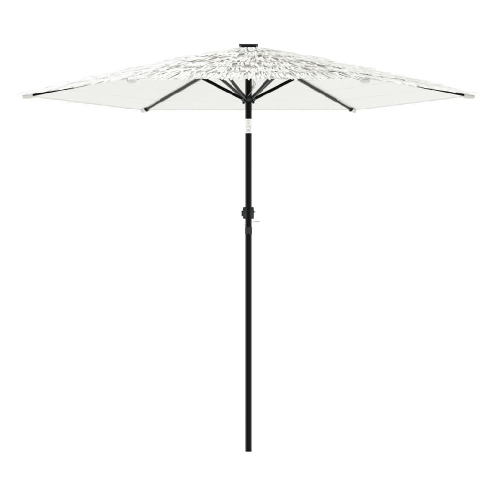 haveparasol med stålstang 268x268x226 cm hvid