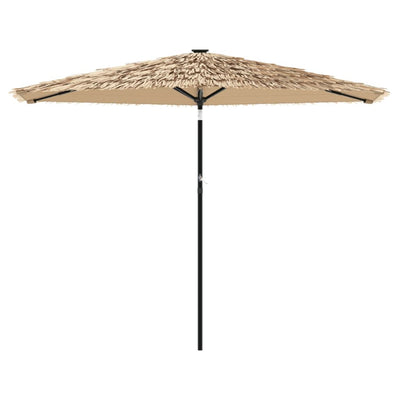 haveparasol med stålstang 288x288x225 cm brun