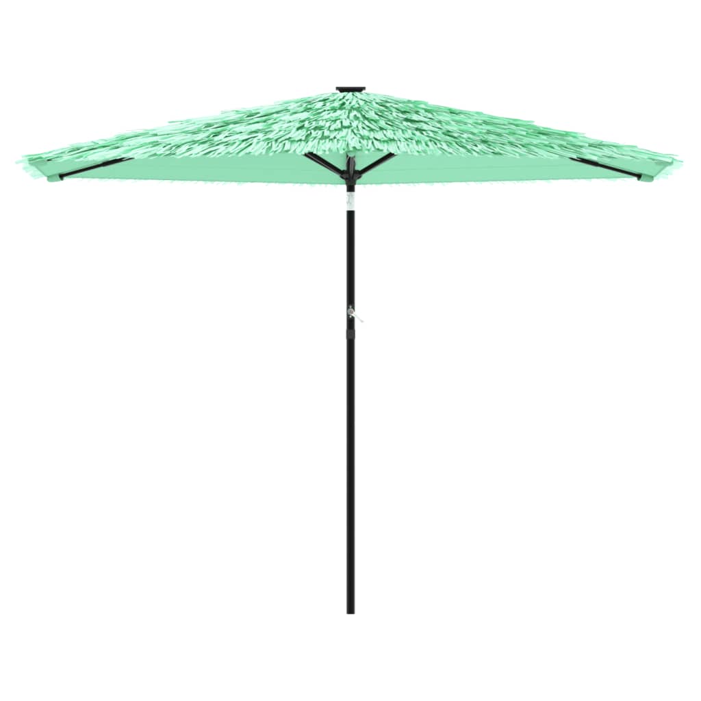 haveparasol med stålstang 288x288x225 cm grøn