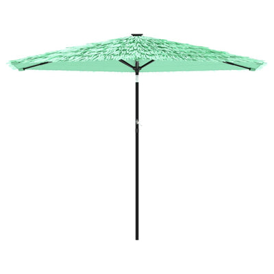 haveparasol med stålstang 288x288x225 cm grøn