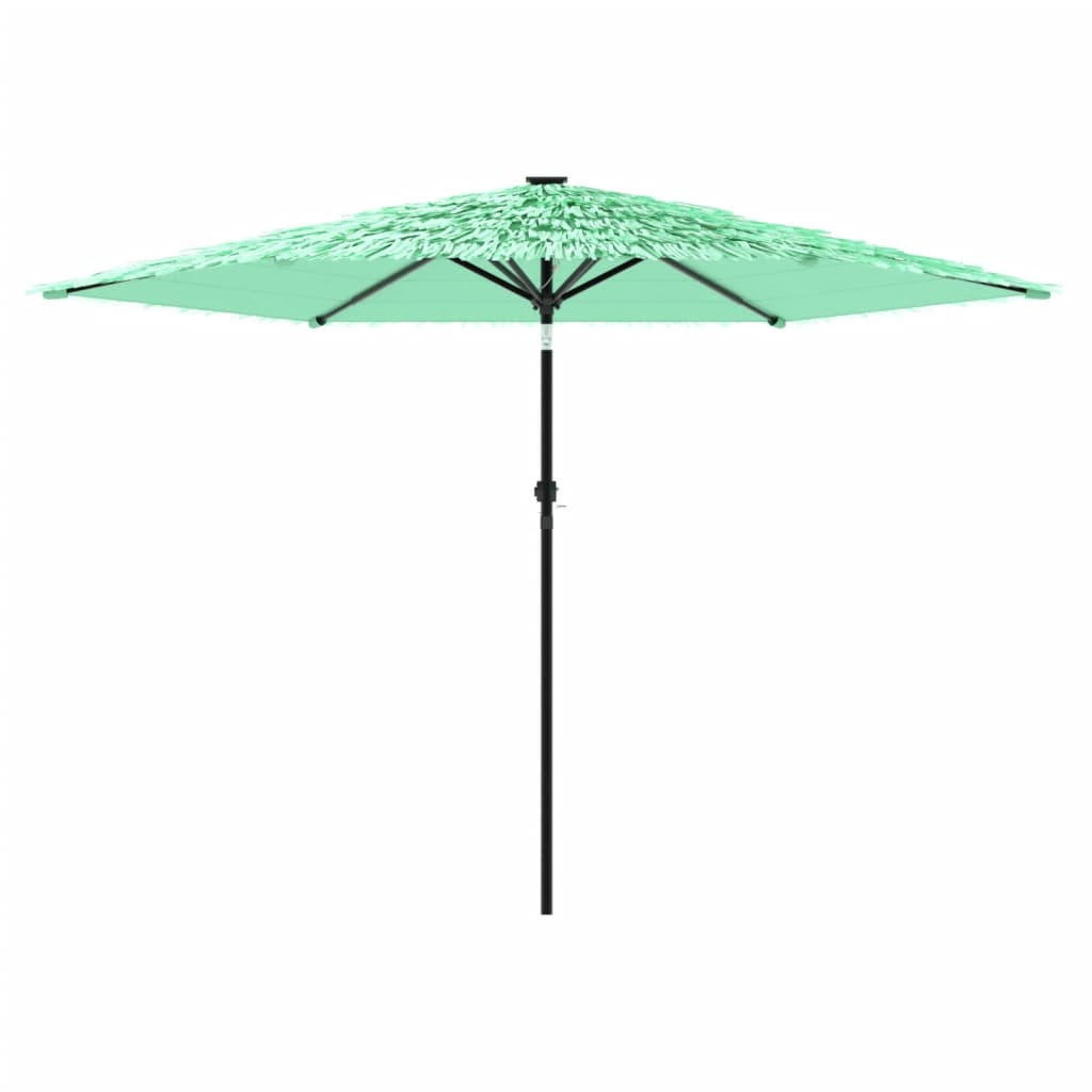 haveparasol med stålstang 288x288x225 cm grøn