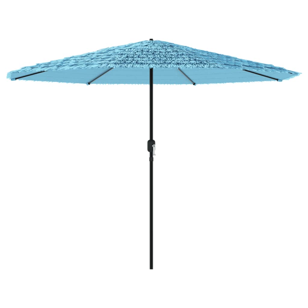 parasol med stålstang 324x324x247 cm blå