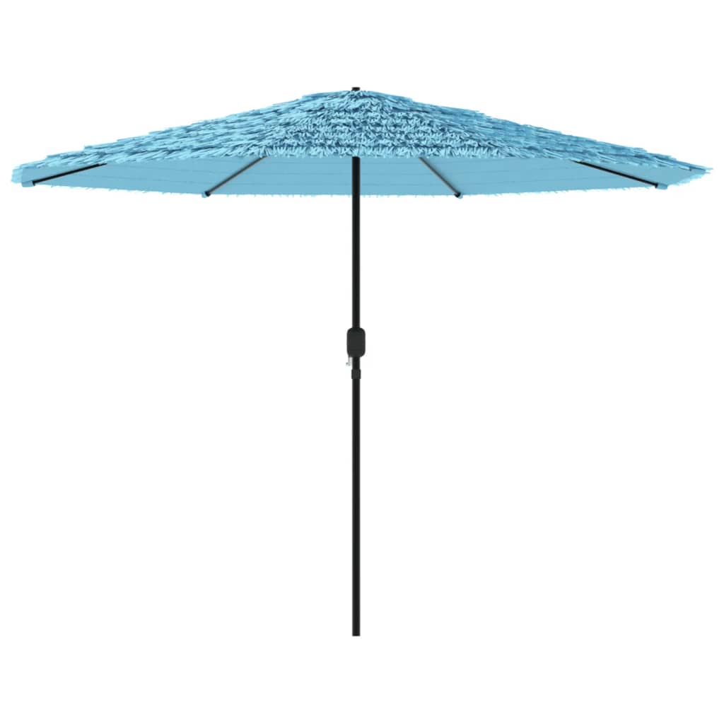 parasol med stålstang 324x324x247 cm blå