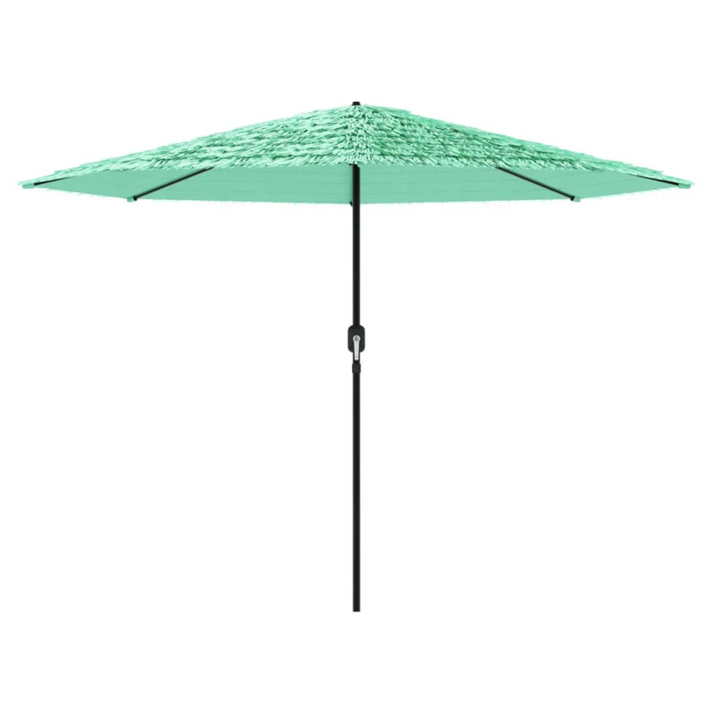 haveparasol med stålstang 324x324x247 cm grøn