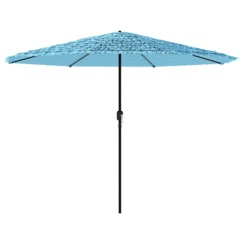 haveparasol med stålstang 388x388x248 cm blå