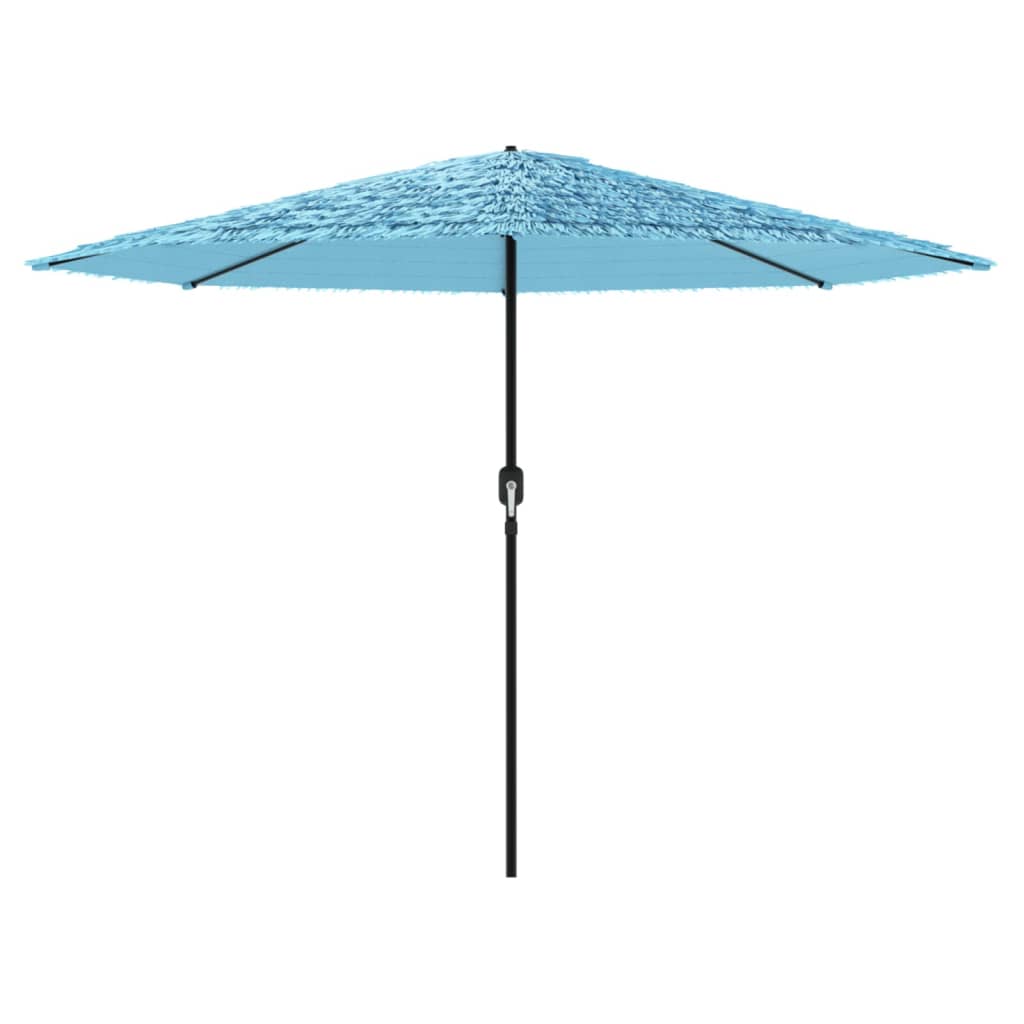 haveparasol med stålstang 388x388x248 cm blå