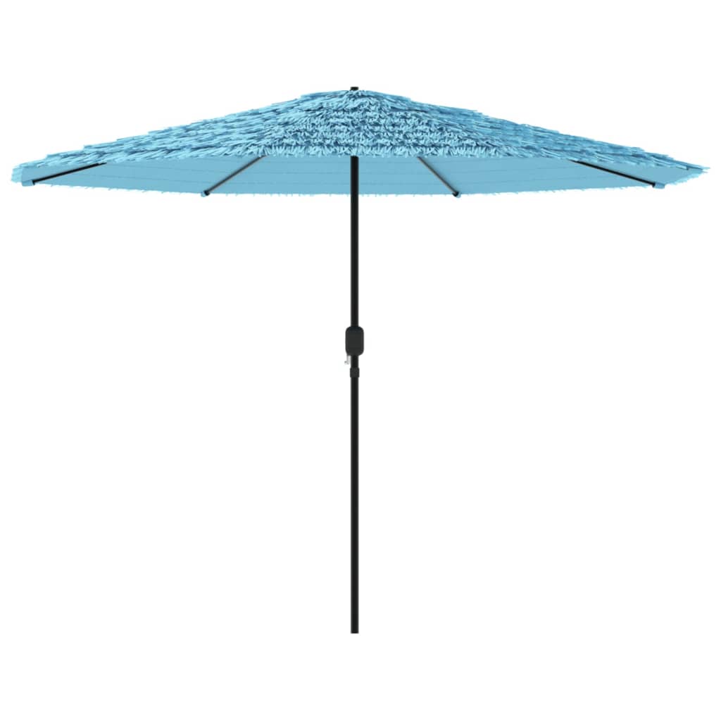 haveparasol med stålstang 388x388x248 cm blå