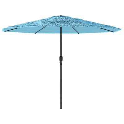 haveparasol med stålstang 388x388x248 cm blå