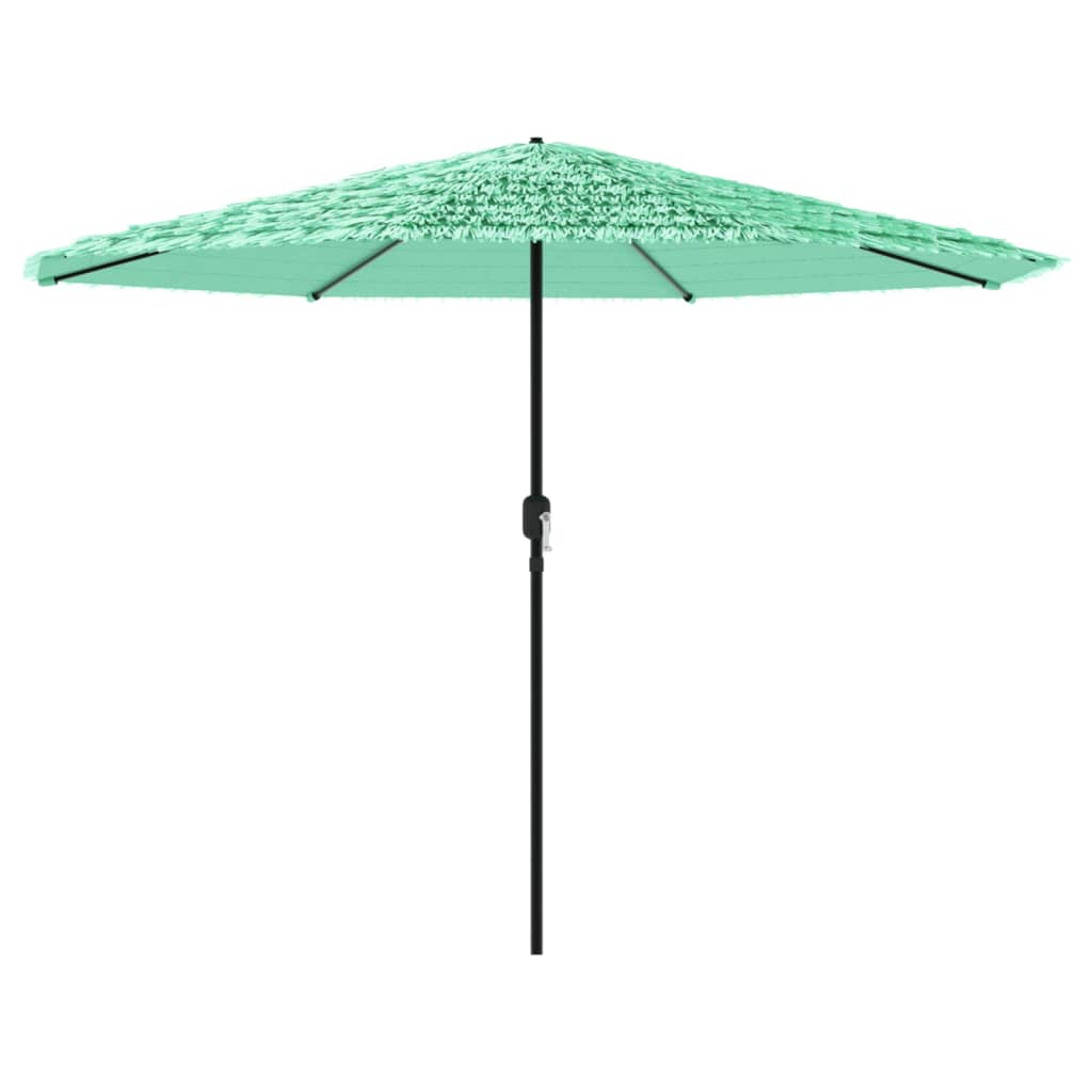 haveparasol med stålstang 388x388x248 cm grøn