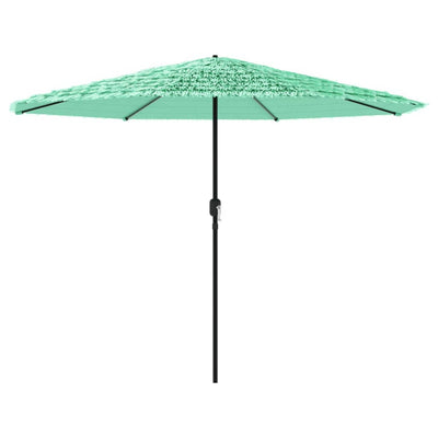 haveparasol med stålstang 388x388x248 cm grøn