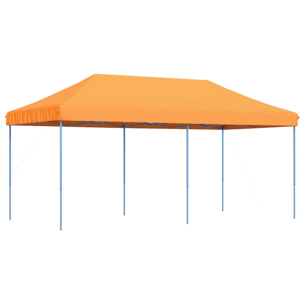 foldbart pop up-festtelt 580x292x315 cm orange