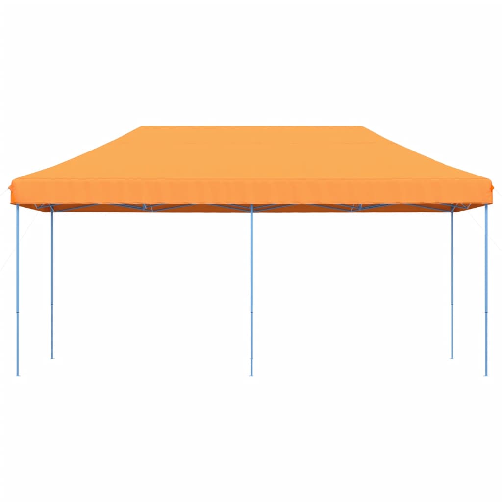 foldbart pop up-festtelt 580x292x315 cm orange