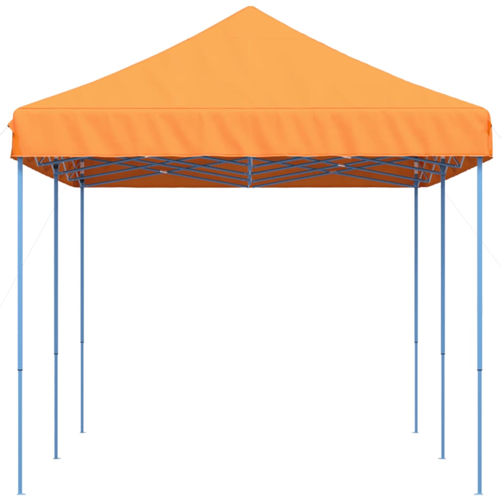 foldbart pop up-festtelt 580x292x315 cm orange