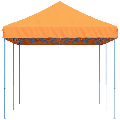 foldbart pop up-festtelt 580x292x315 cm orange