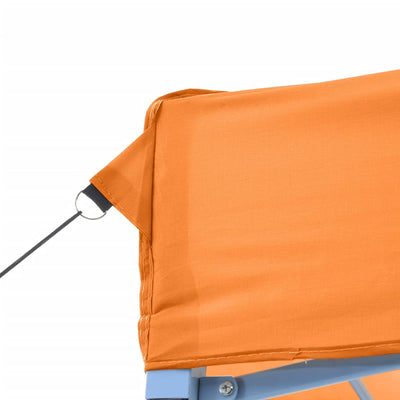 foldbart pop up-festtelt 580x292x315 cm orange