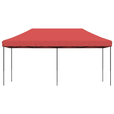 foldbart pop up-festtelt 580x292x315 cm bordeaux