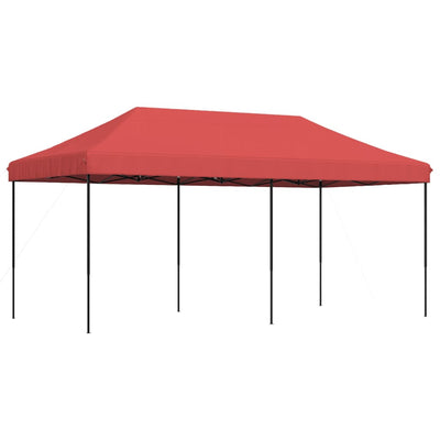 foldbart pop up-festtelt 580x292x315 cm bordeaux