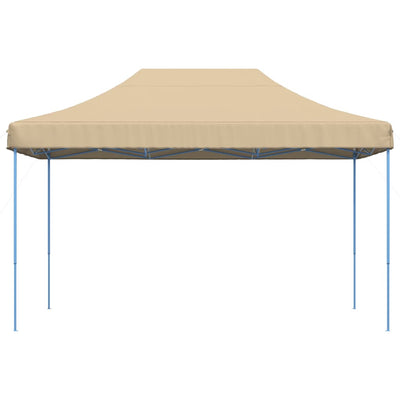 foldbart pop up-festtelt 440x292x315 cm beige